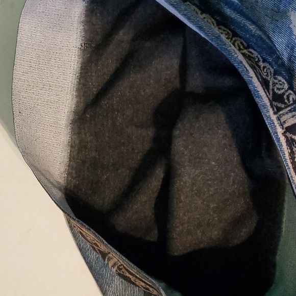 Distressed jean look, women's M leggings with light fleece linning - Picture 3 of 7